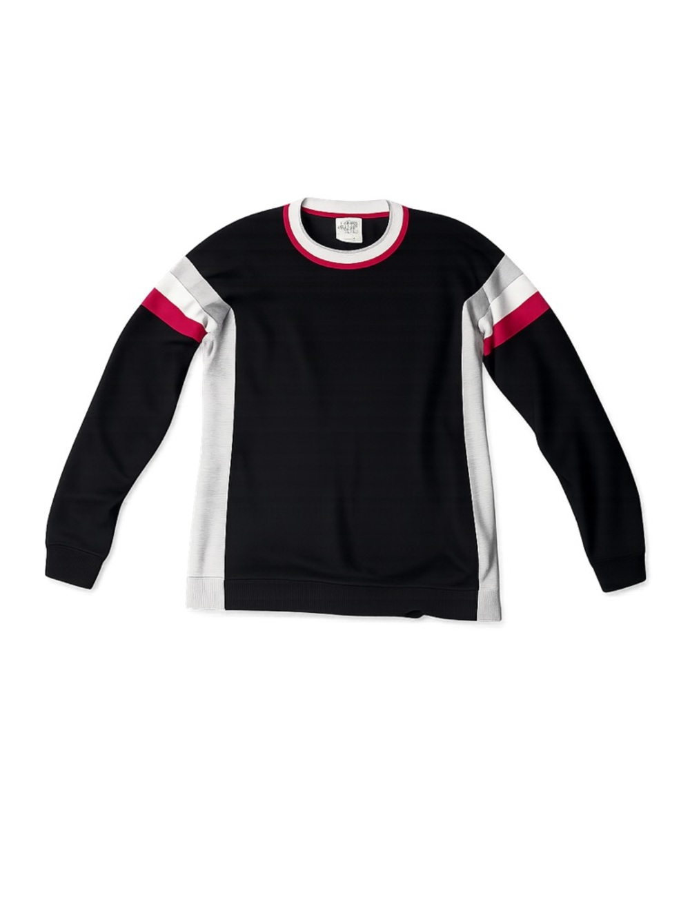 Hippie Rose Colorblock Crewneck Sweatshirt Black Long Sleeve Size M
103
